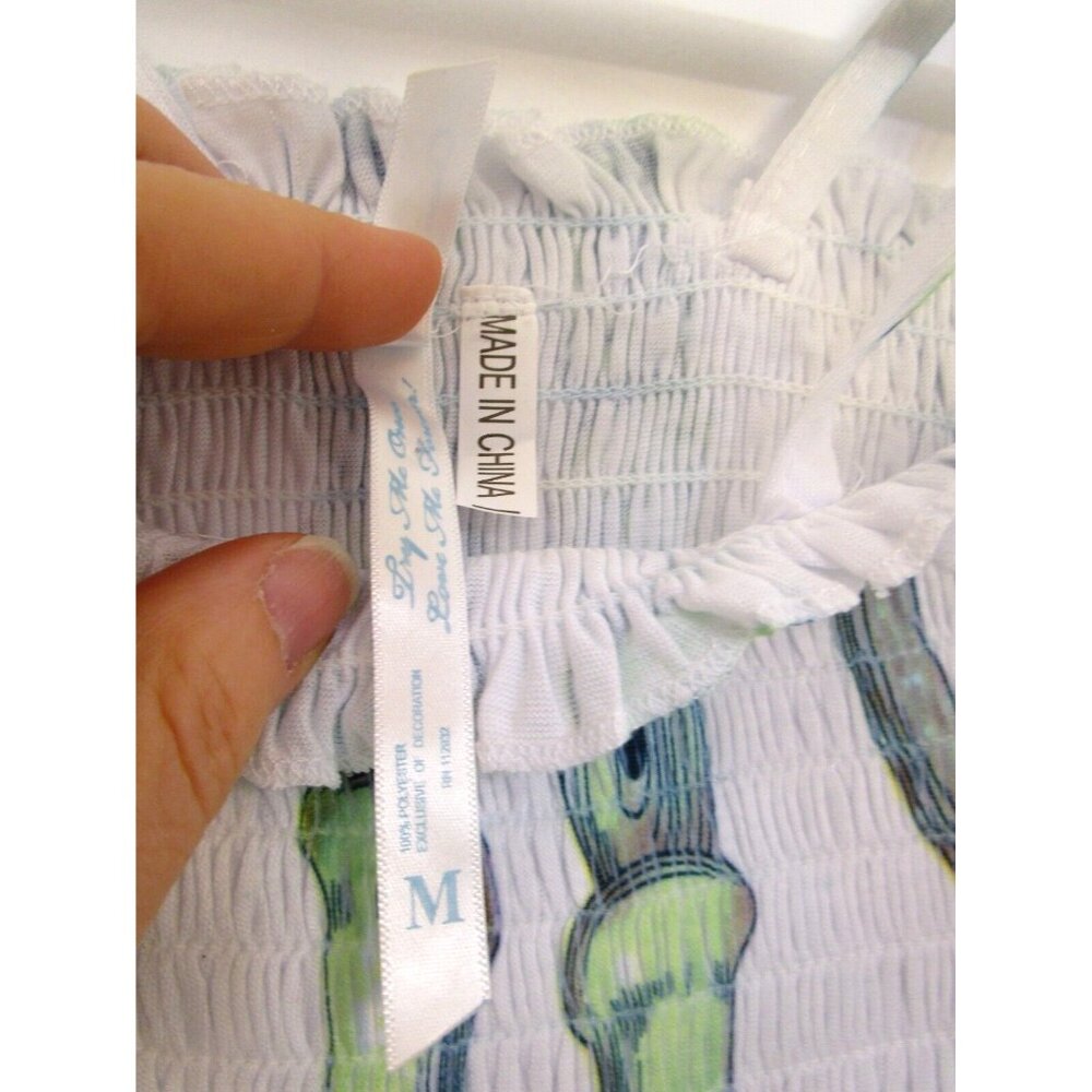 OCEAN BREEZE Women/Girl/Teen Summer Dress - Stretchy/Knee Length Size Medium NWT - Picture 14 of 14